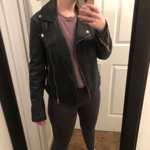 Faux leather jacket